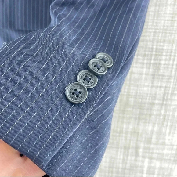 Brooks Brothers 100% Wool Navy Blue Blazer Women's 2 8565/b - Picture 4 of 9